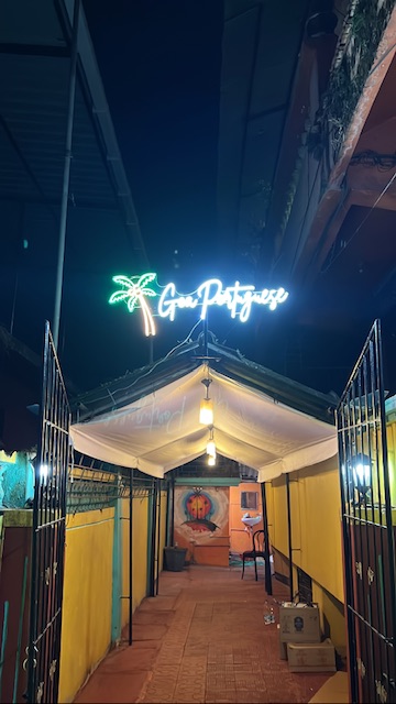 Goa Portuguese family bar and restaurant