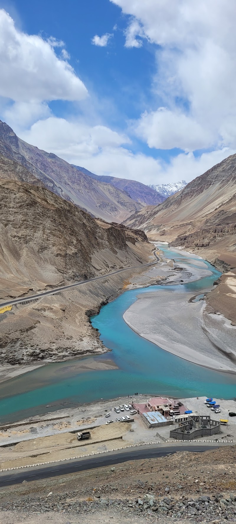 Confluence of Shyok and Nubra River